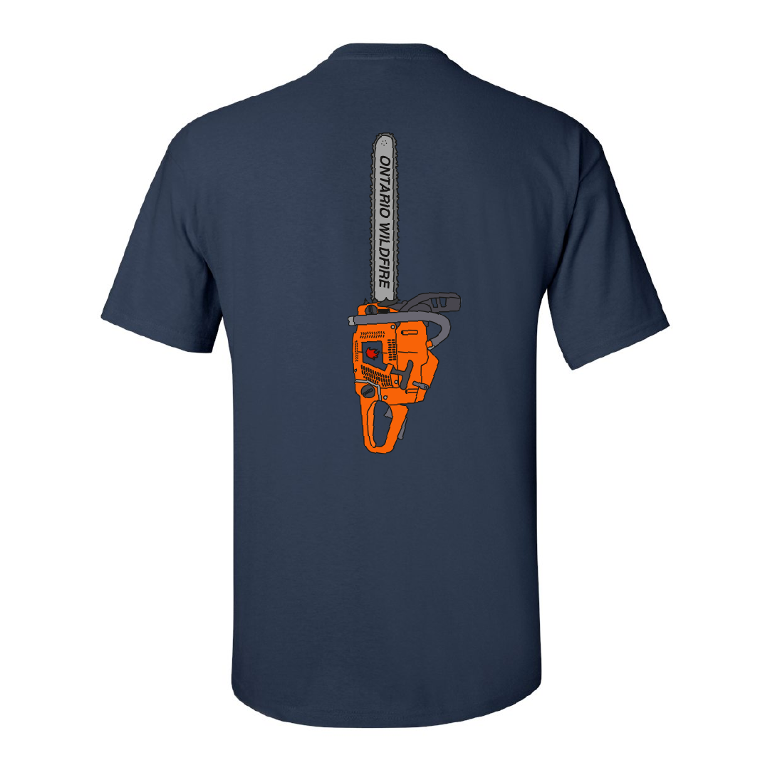Ontario Wildfires Chainsaw T-Shirt