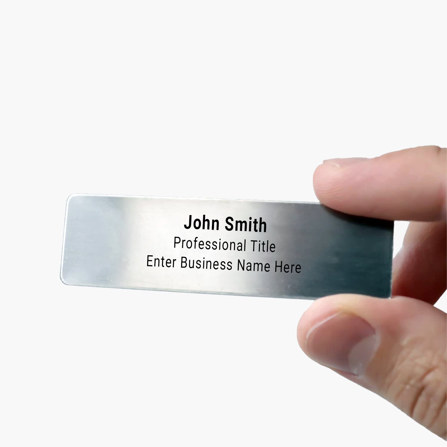Custom Engraved Name Tag Badges – Personalized Identification with Pin
