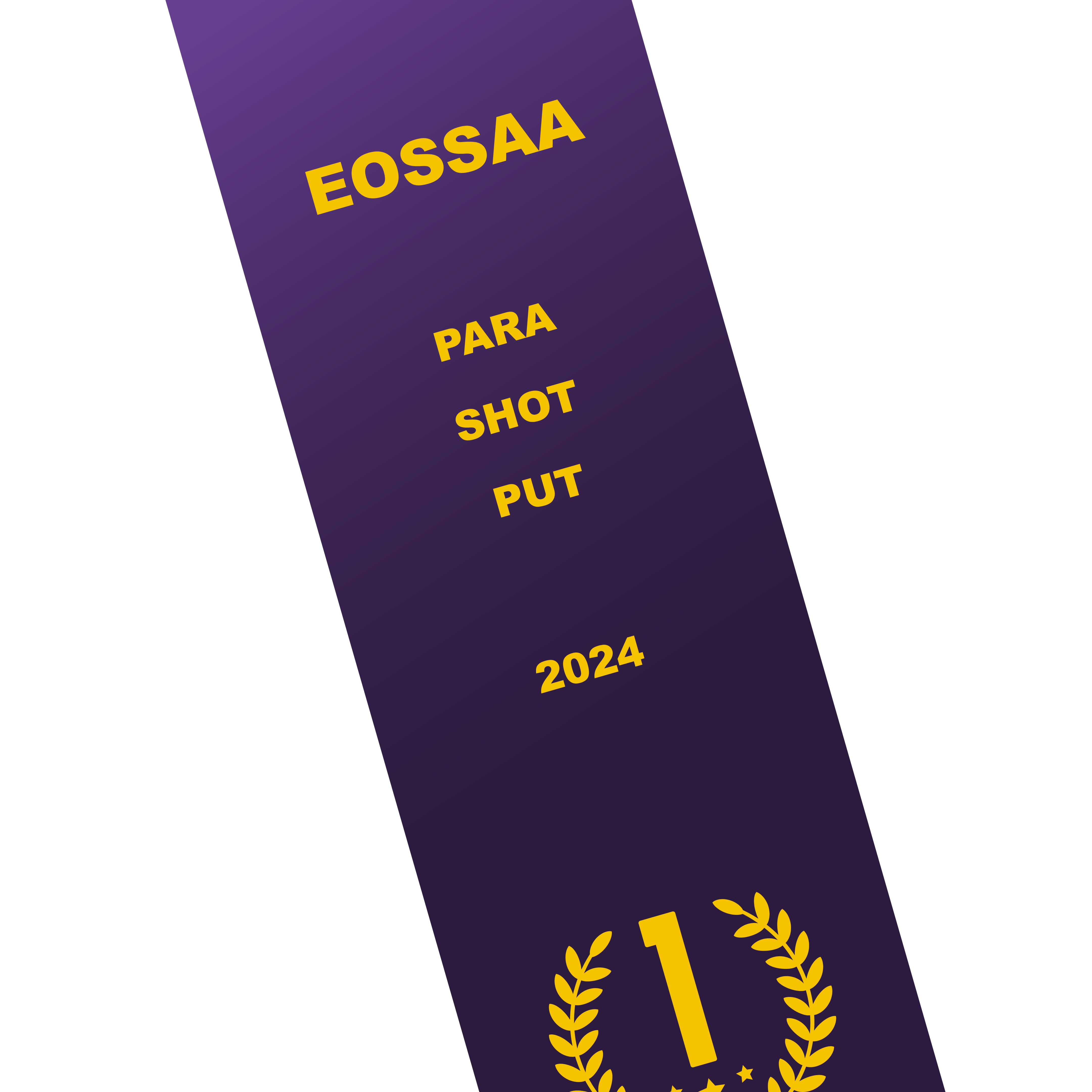EOSSAA - Rubans en Soie Personnalisés 1ère à 6ème Place