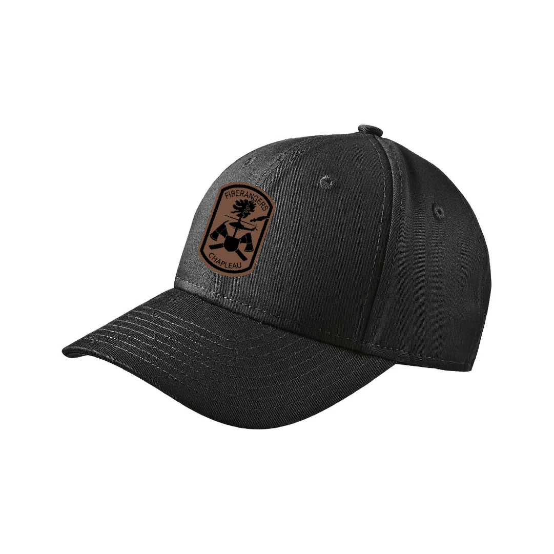 Leather Ranger Patch on Adjustable Structured Cap