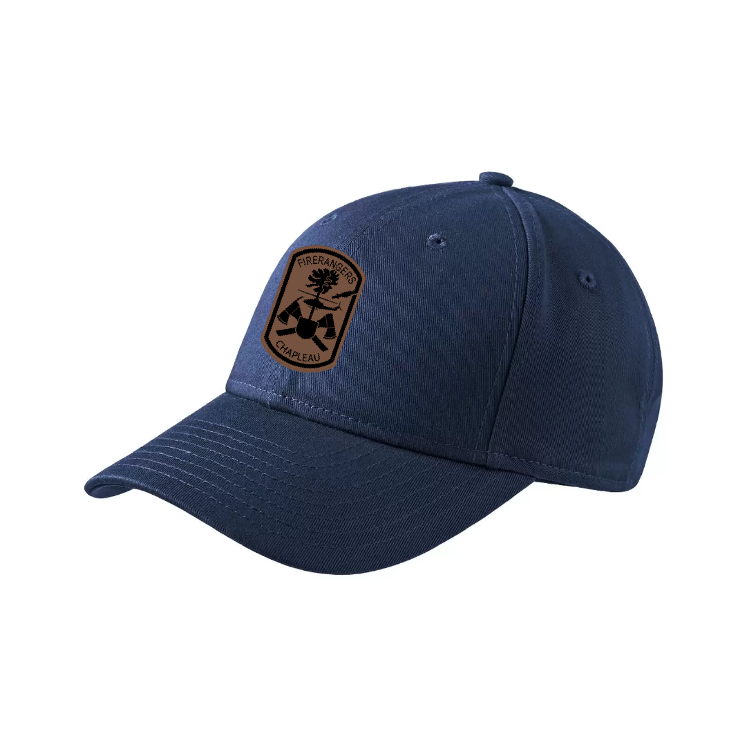 Leather Ranger Patch on Adjustable Structured Cap